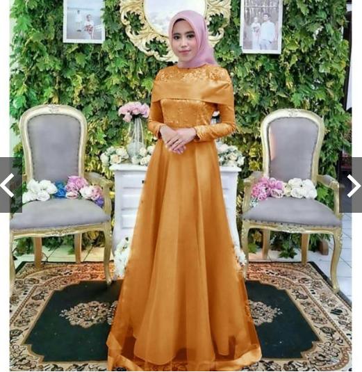 TotallyGreatShop Gamis Pesta Premium Sabrina Brukat Pink Fashion Baju Gaun Pesta Party maxi long Dress Kondangan Muslimah Hijaber gamis Kebaya pesta Modern Brokat Wisuda Pink Terbaru Trendy keninian Mewah Elegan cantik ihsyantik