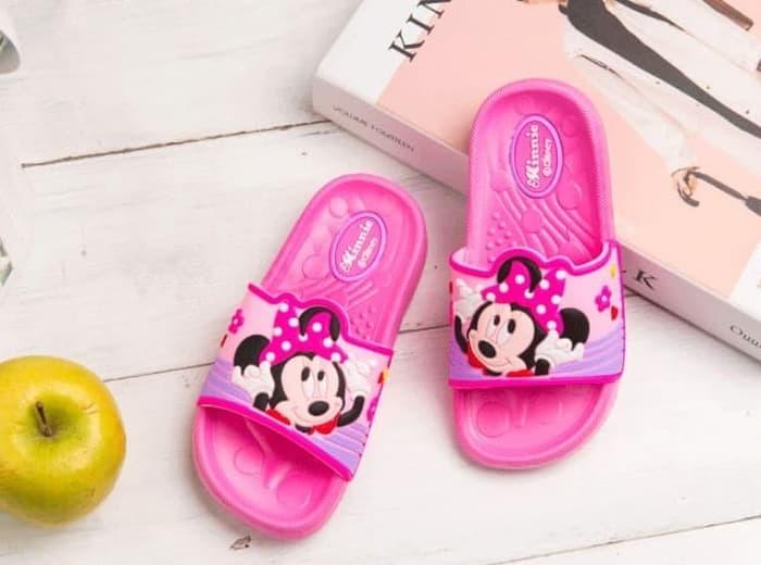 SANDAL ANAK SLOP MINNIE MOUSE PINK