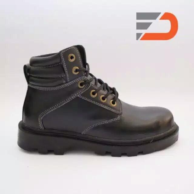 Spartan Sepatu boots safety pria / sepatu  kerja casual- Hitam