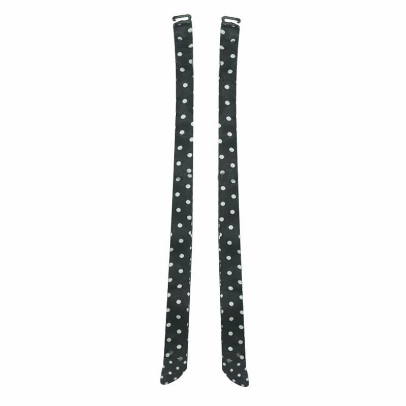 EELIC TAB-07 HITAM PENGAIT BRA TALI BRA LEHER TALI BRA LEHER PITA STRAPLESS HALTER LEHER MOTIF POLKADOT