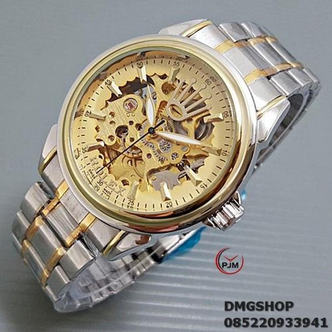 JAM TANGAN ROLEX PRIA R-Q2 COWOK RANTAI AUTOMATIC ANTI AIR TERBARU 2018