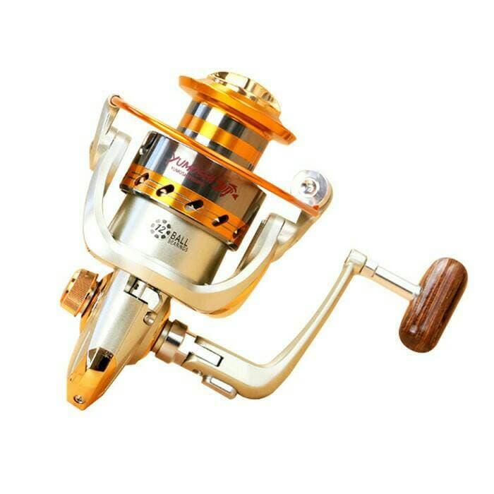 PROMO!!! Pancing Yumoshi Reel EF6000 Metal Fishing Spinning Reel 12 Bal Bearing - XWegLe