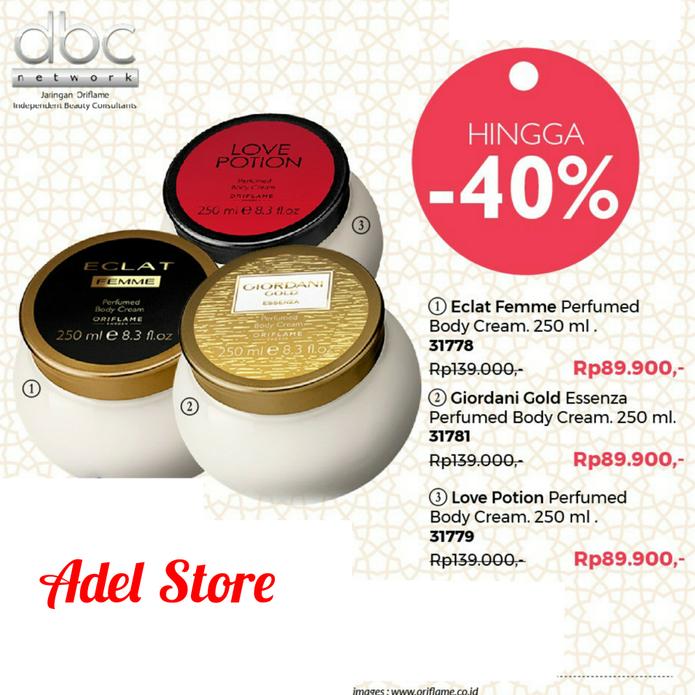 Giordani Gold Essenza/ Love Pation/ Eclat Femme Body Cream/ Oriflame Giordani Gold Essenza/ Love Pation/ Eclat Femme Body Cream/ Oriflame
