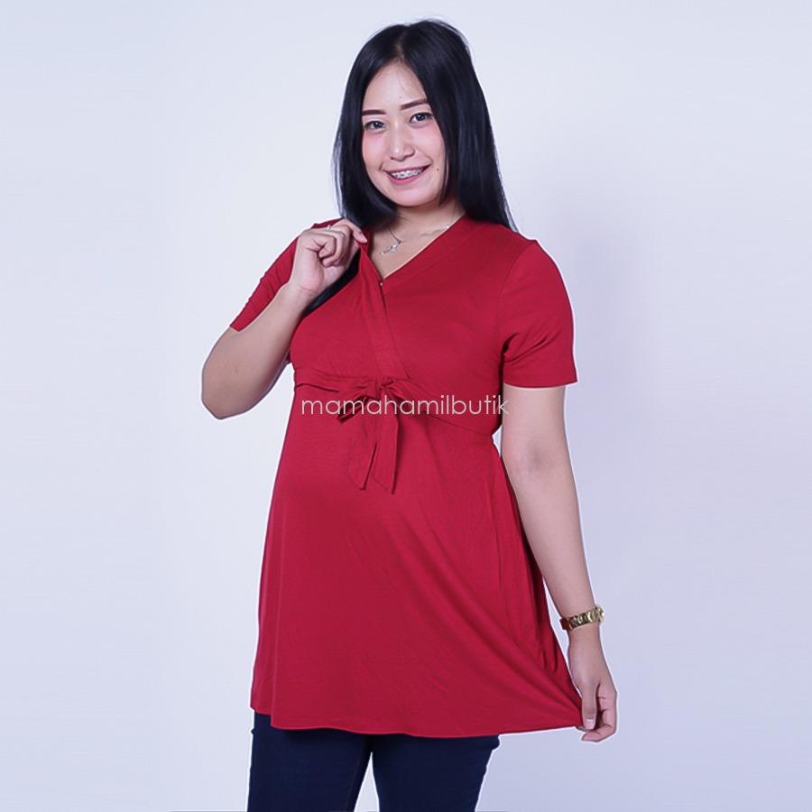 Mama Hamil Baju Hamil Kaos Pita Nathalia Blouse / Baju Hamil Murah / Baju Hamil Untuk Kerja / Baju Hamil Muslim / Baju Hamil Seksi Baju Hamil Gamis / Baju Hamil Kerja Modis / Baju Hamil batik / Baju Hamil Menyusui