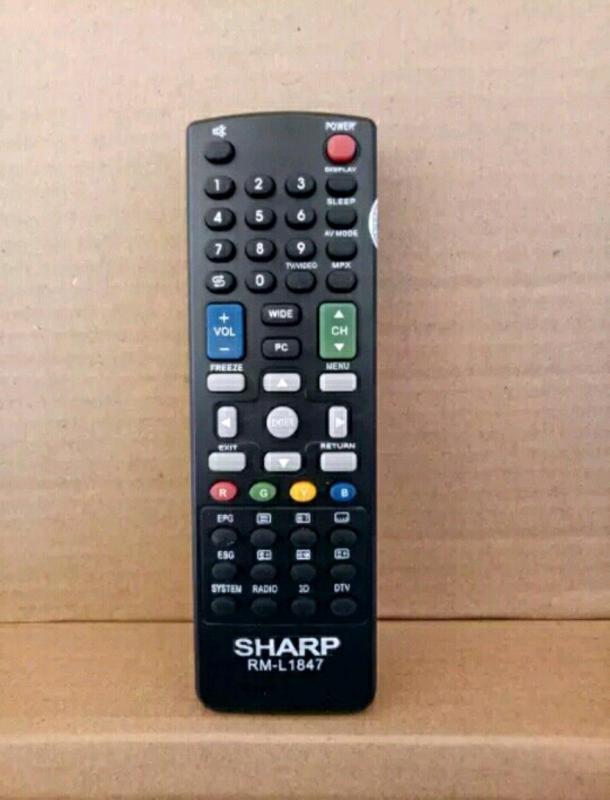 SHARP Remote Led Lcd Plasma Tv Utk semua Type - Hitam