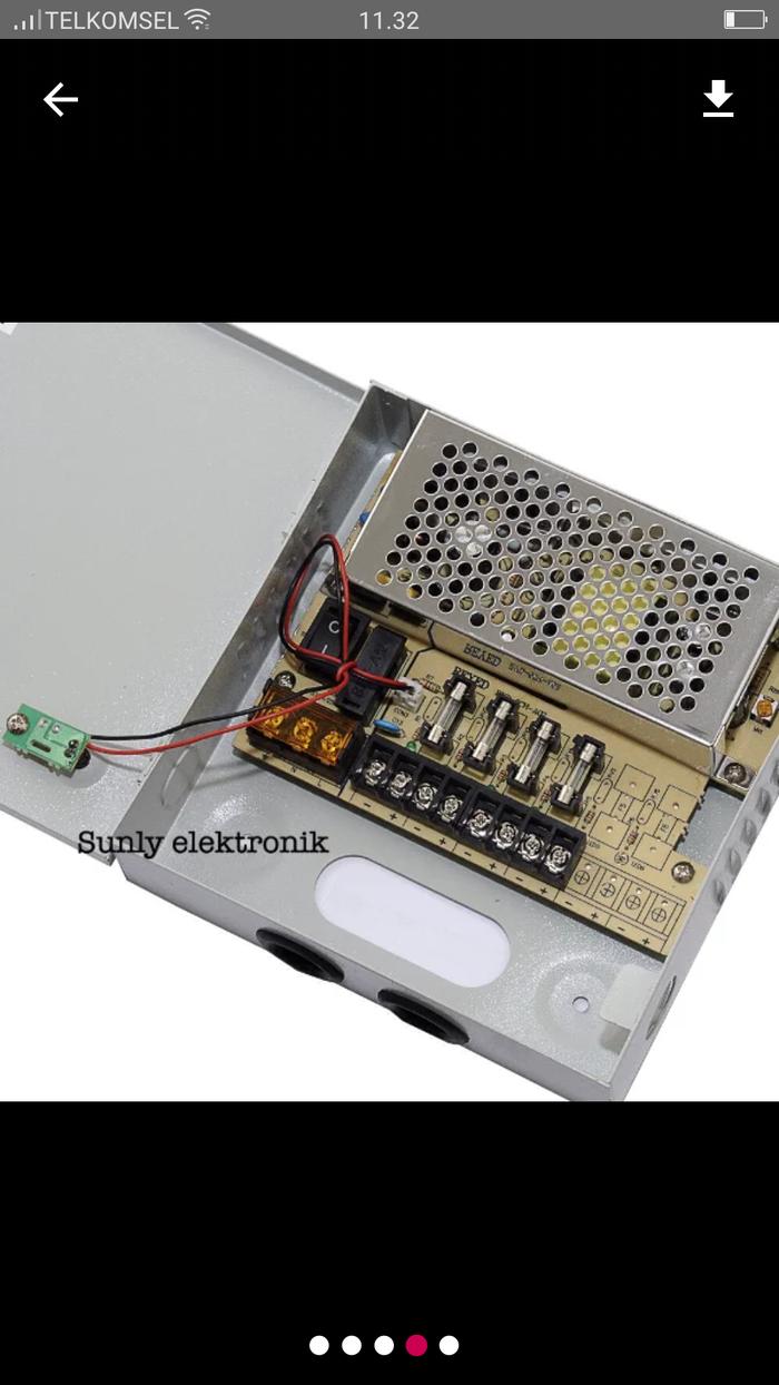 Power supply camera cctv taiwan 4channel (box 4ch) / power supply box