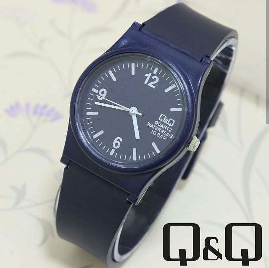 QQ Q&Q Analog - Jam Tangan Wanita - Tali Karet - Terbaru