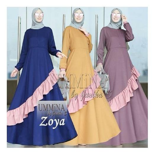 Baju Muslim Gamis Zoya Dress Ballotely