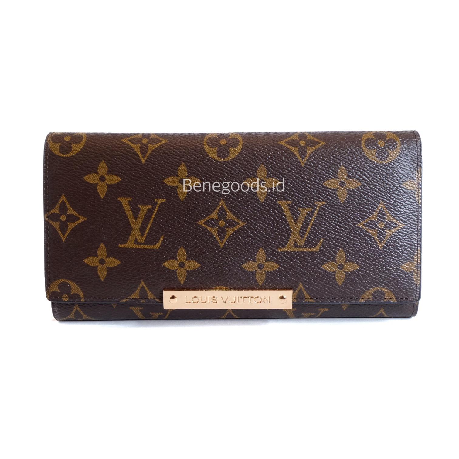 DOMPET KULIT PANJANG WANITA LV DAMIER