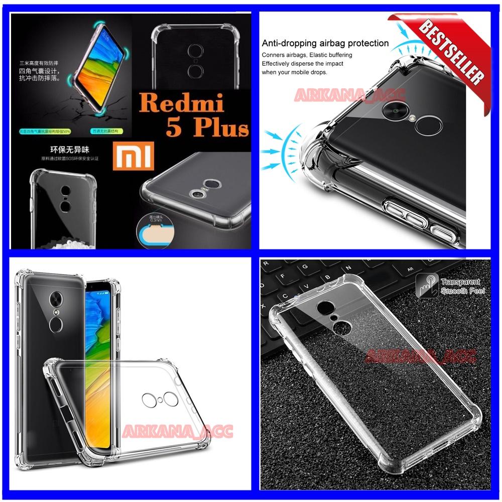 Case Anti Shock / Anti Crack Elegant Softcase for Xiaomi Redmi 5 Bahan Bagus Warna Bening ( arkana_acc )