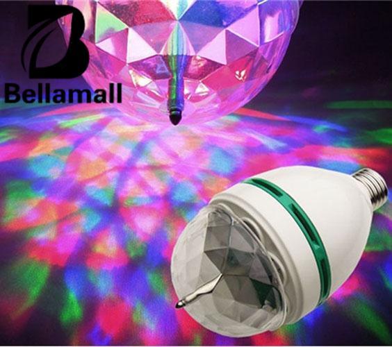 Bellamall E27 3 W RGB LED Rotating Warna Mengubah Spot Bola Lampu Sorot untuk Pesta Natal