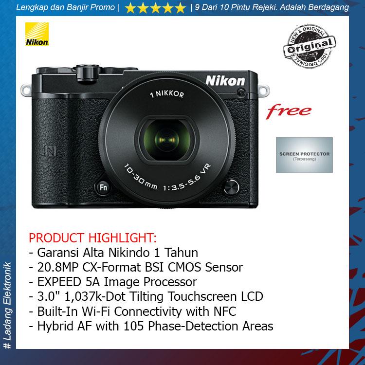 Nikon 1 J5 Kit 10-30mm Kamera Mirrorless (Free Screenguard) / Garansi Altanikindo 1 Tahun