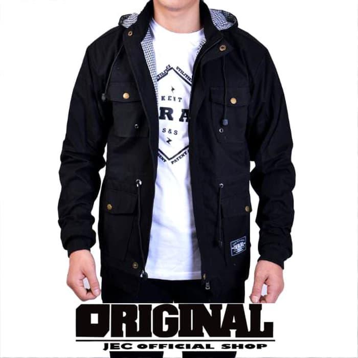 Harga Spesial!! KENT JAKET ORIGINAL PARKA ACRILIK BLACK / JACKET KOREA /JAKET GUNUNG - ready stock