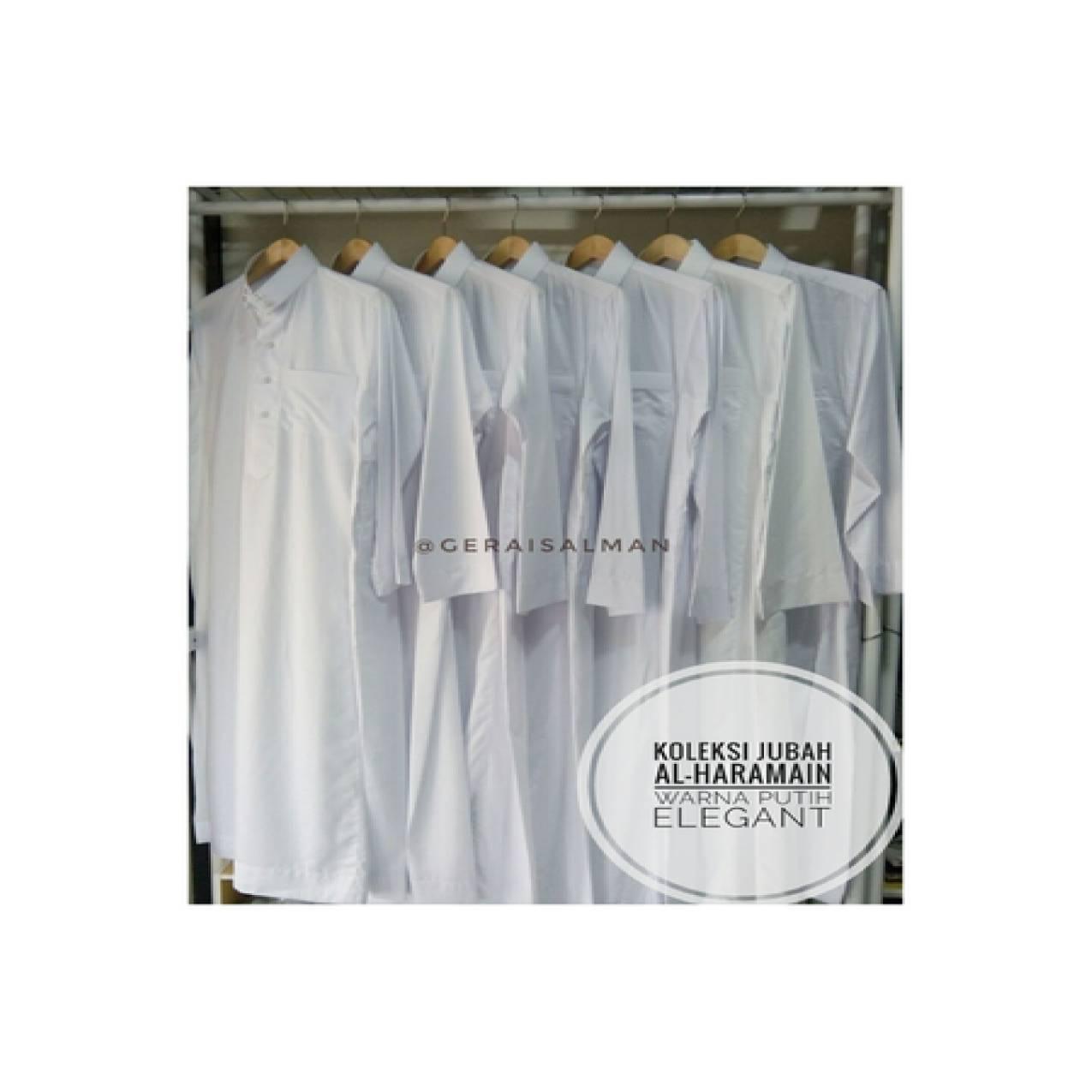 GROSIR BAJU Gamis/Jubah Pria Al Haramain ASLI SAUDI/ Warna Putih