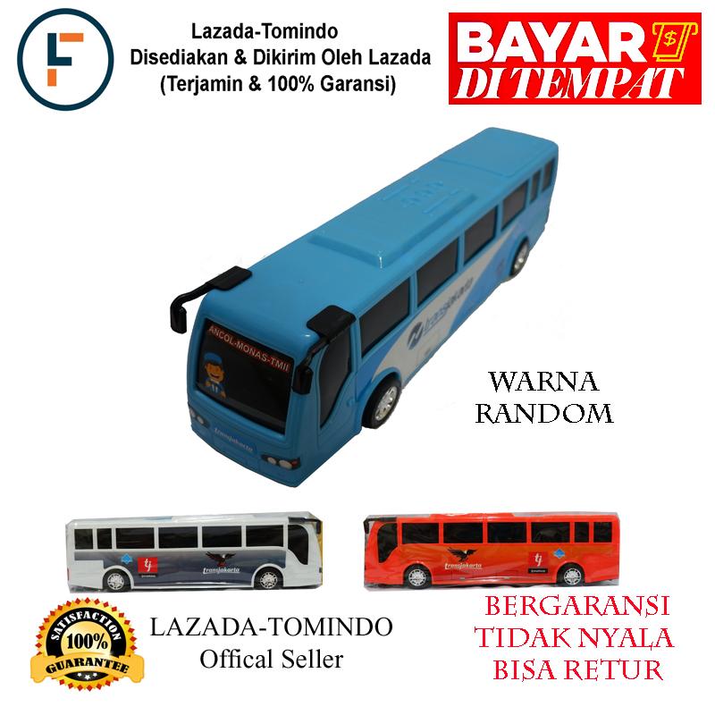 Tomindo Mainan anak Bus TransJakarta (warna random) / mainan anak laki laki / mobil mobilan / mainan mobil / mainan anak cowok / mainan cowok / mainan anak perempuan