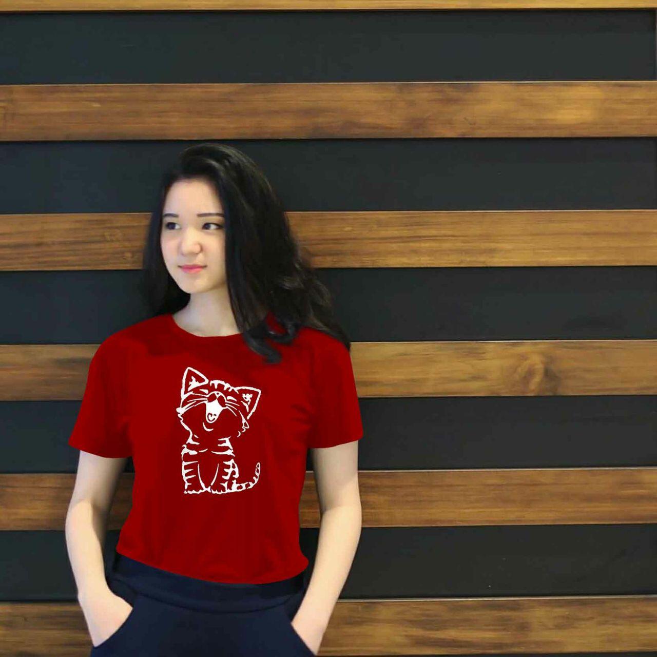 XV Kaos Wanita tee kucing / T-shirt Distro Wanita / Baju Atasan Kaos Cewek / Tumblr Tee Cewek / Kaos Wanita Murah / Baju Wanita Murah / Kaos Lengan Pendek / Kaos Oblong / Kaos Tulisan