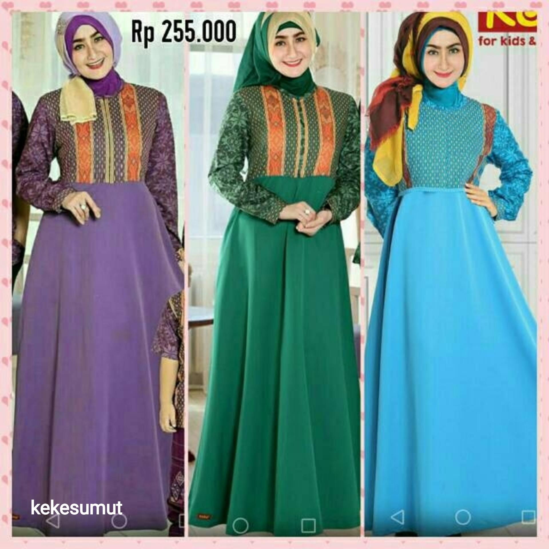 Kekesumut GDK 201 Gamis Umbrella Baloteli Baron Pusat Grosir Busana Muslim Keke Original Branded Discount Murah