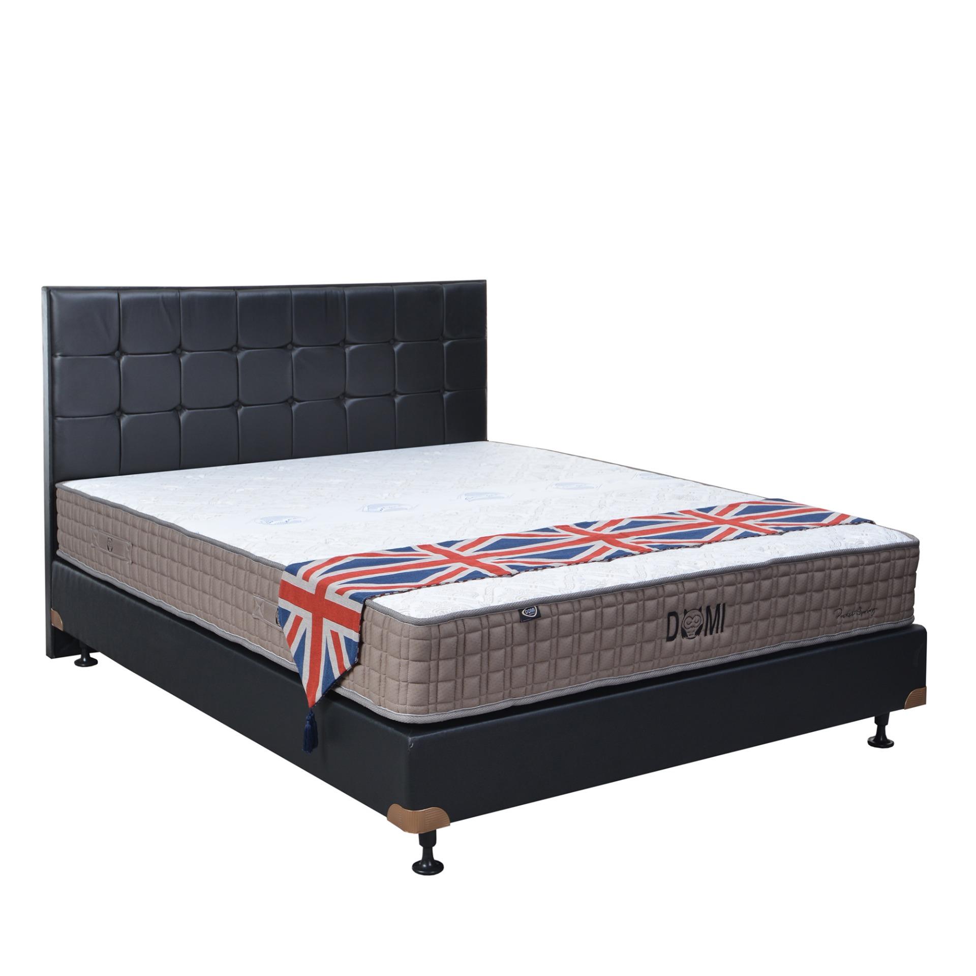 Quantum Springbed Domi Argos (Pocket Spring) Size 90 x 200 Divan Oreo HB Sydney - Full Set - Khusus Jabodetabek