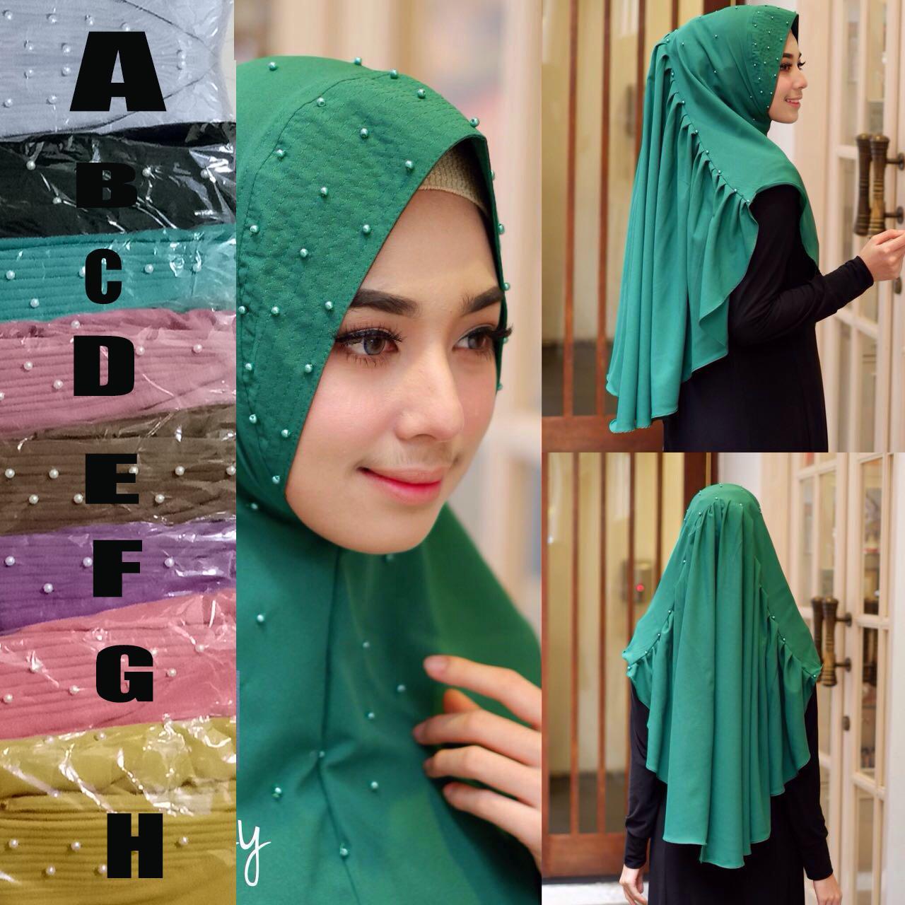 Hijab Instan Lazmy Mutiara Dusty / Jilbab Murah / Pashmina Instan / Gamis Syari / Fashion / Jilbab Terbaru
