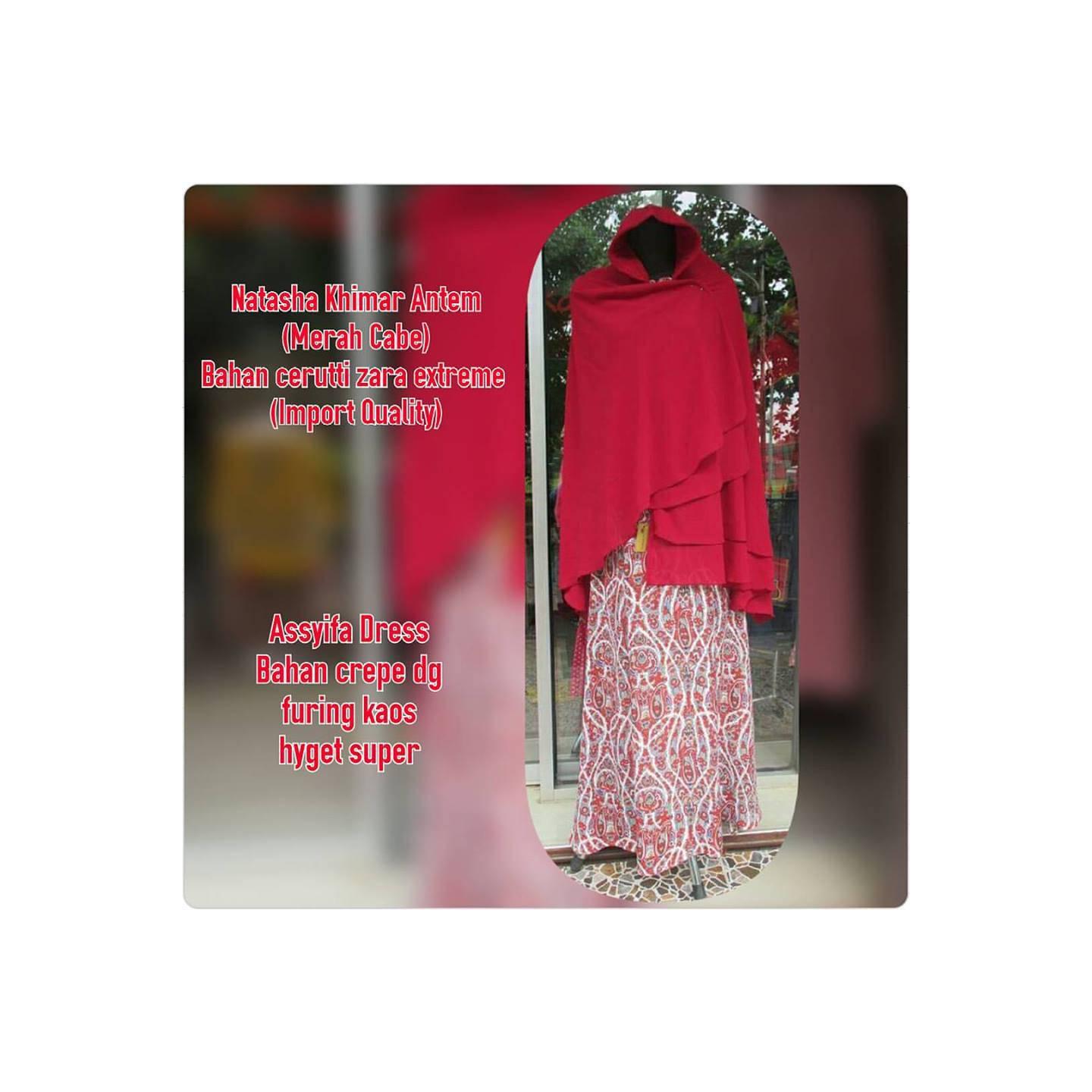 Assyifa Dress & Natasha Khimar by Uwais Hijab