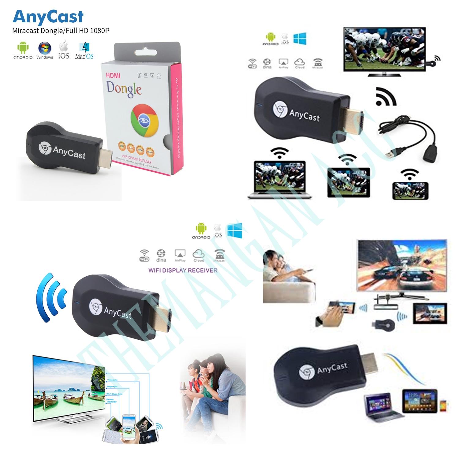 Anycast HDMI Doungle M2 DLNA Airplay WiFi Display Miracast TV Dongle HDMI Multi-display Receiver AirMirror Mini Android TV Stick