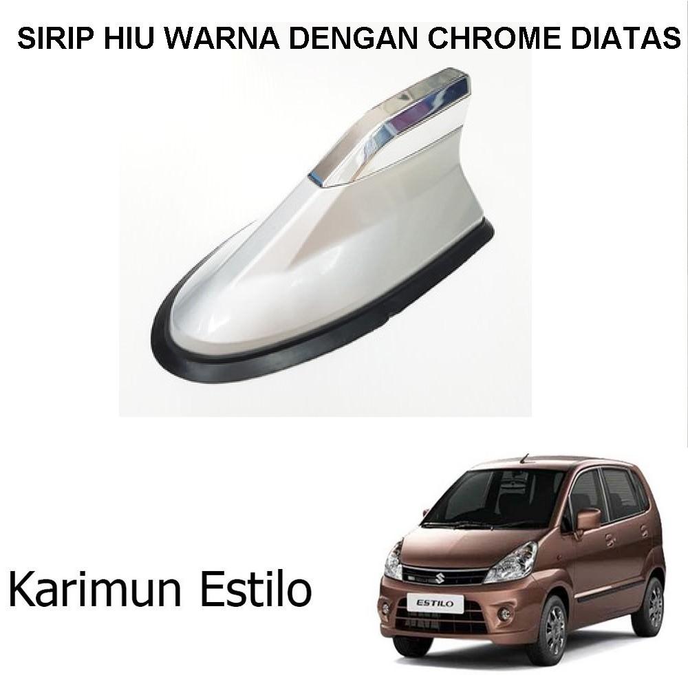 Antena Sirip Hiu Mobil Karimun Estilo Universal Warna Dengan Chrome Diatas