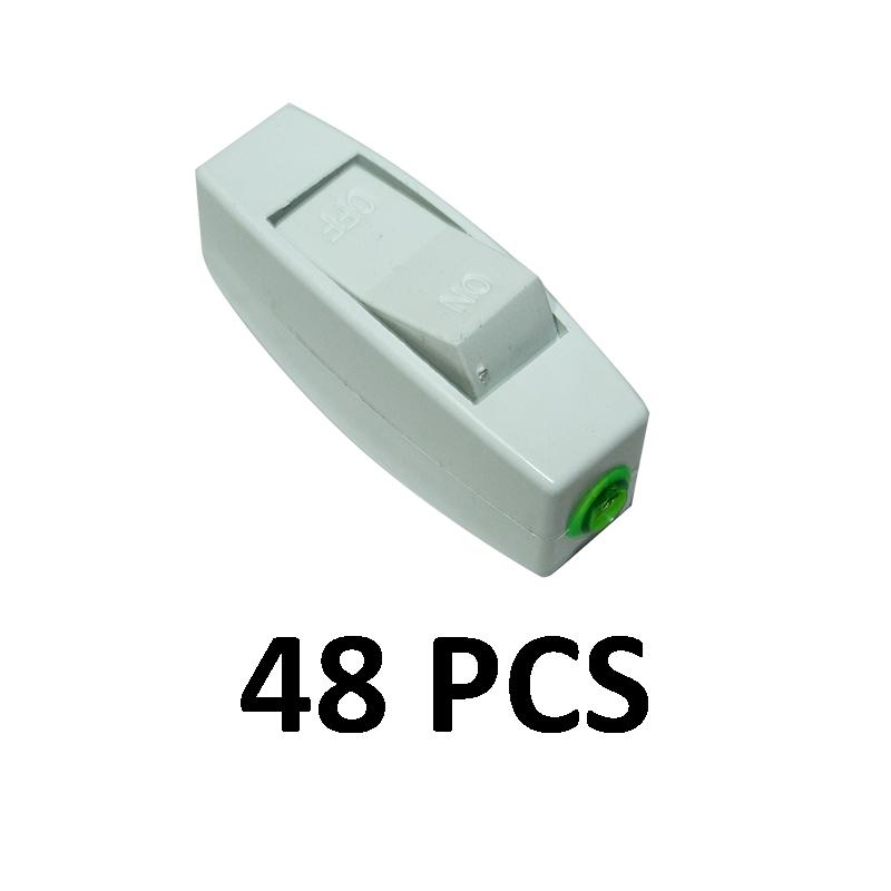 EELIC SAR-105 48 PCS SAKLAR ON/OFF SAKLAR GANTUNG SERI ON OFF SWITCH LAMPU PEMUTUS ALIRAN LISTRIK DAN PENYAMBUNG LISTRIK 6A-250V