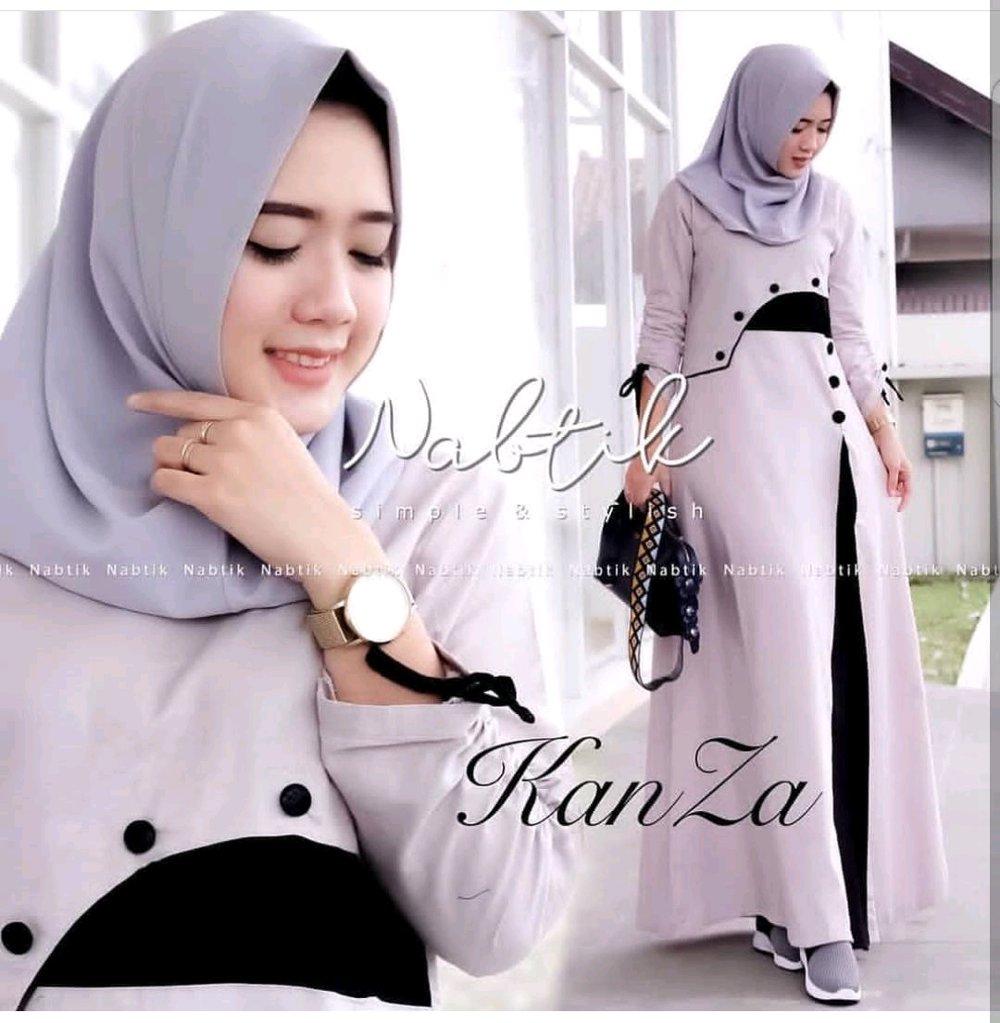 baju muslim wanita dress Khanza new grosir merapat
