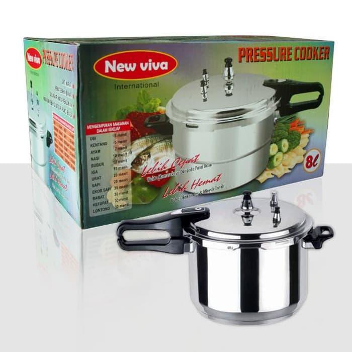 Promo Terbatas!! Presto 8 Liter Omichiko New Viva Trisonic Cyprus Pressure Cooker - ready stock