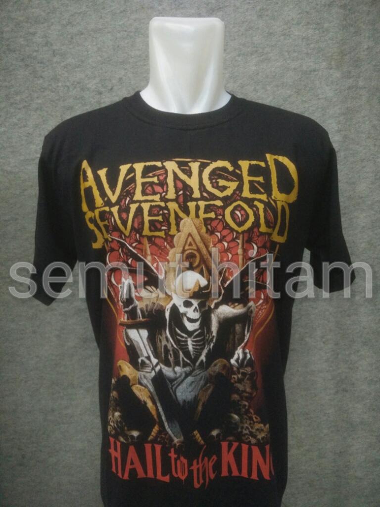 Kaos Pendek / Kaos Oblong Band Musik Metal / Punk Prapatan Rebel Size L Avengend Sevenfold / A7X