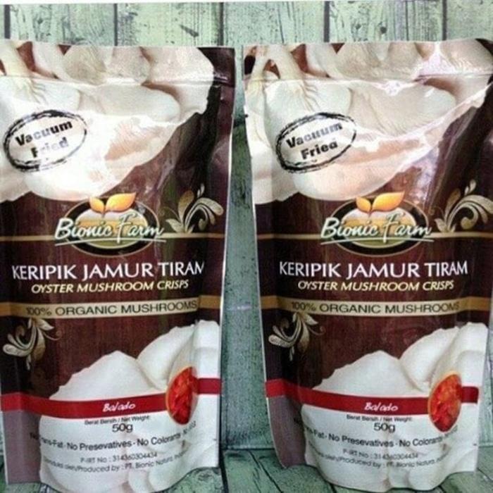 Bionic Farm Keripik Jamur Tiram - Balado 50 Gr