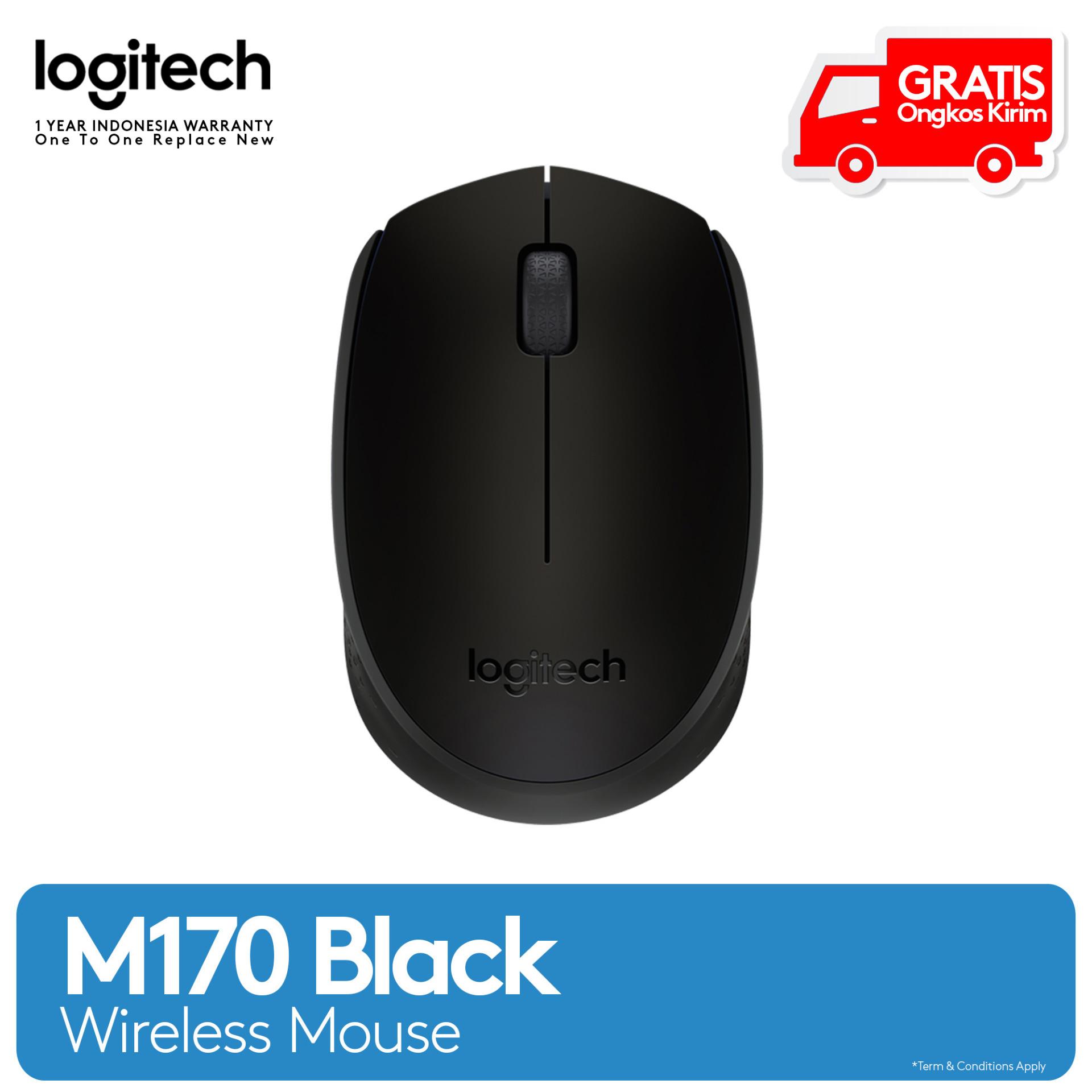 Logitech M170 Wireless Mouse - Hitam