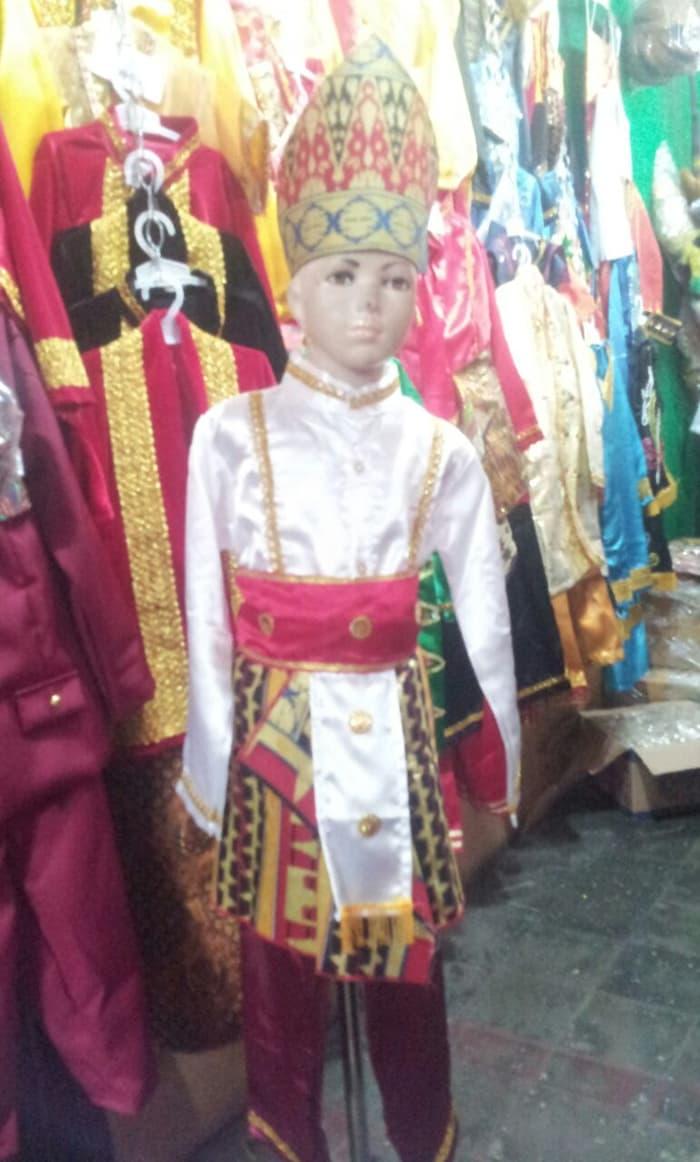 Terbaru! Pakaian Baju Adat Daerah Karnaval Lampung Cowok Sd-Smp - ready stock