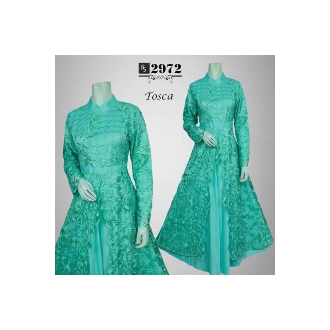 BAJU PESTA CANTIK ANGGUN BAJU GAMIS LEBARAN MEWAH Baju Pesta Brokat