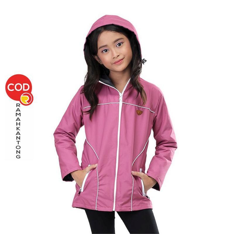 INFIKIDS Jaket Kasual Hoodie Anak Perempuan Umur 6 - 12 Tahun IVU 787-409 Pink