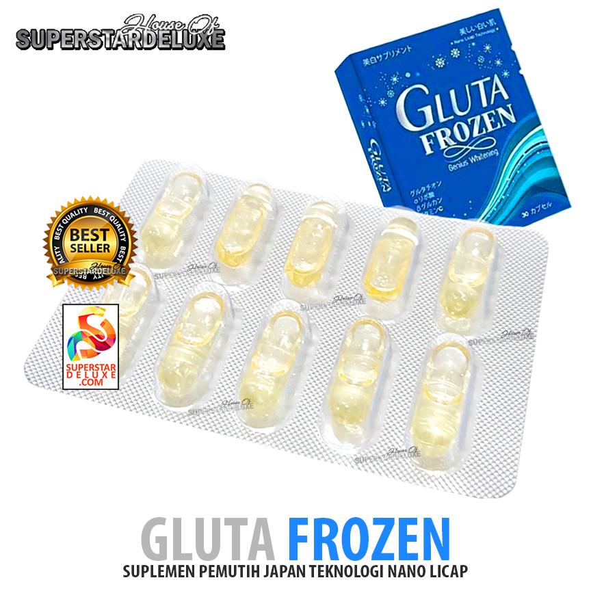 Gluta Frozen ORIGINAL Strip 10 caps (Suplemen Whitening Nano Licaps)