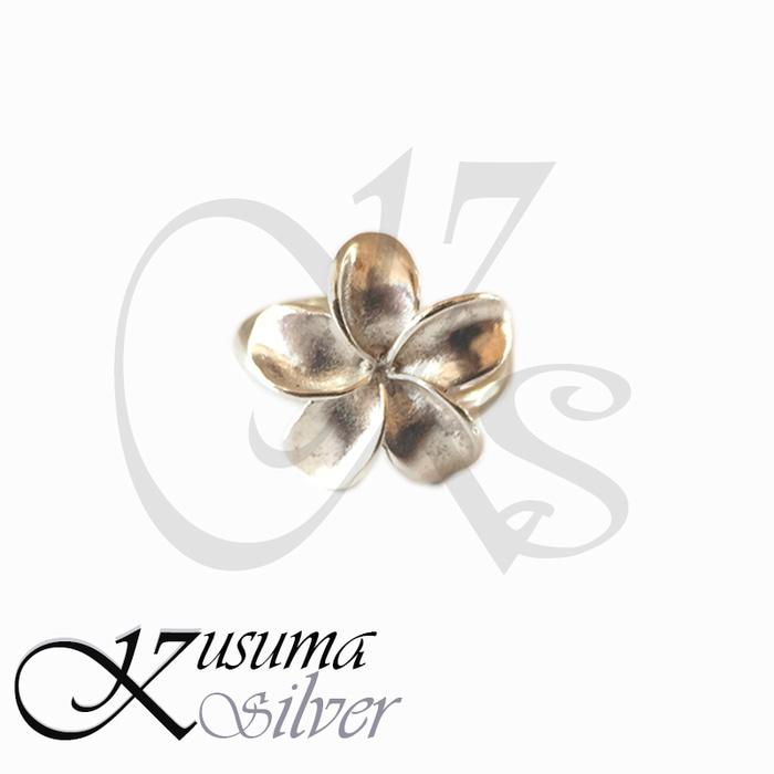 Cincin Ring Perak Silver Simple Bunga Kamboja Jepun Bali