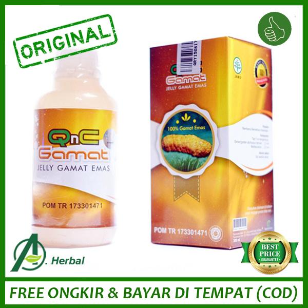 QnC Jelly Gamat Original 100% Asli (Produk Bergaransi) Obat Herbal Jeli Jely Jelli Gamat GnC