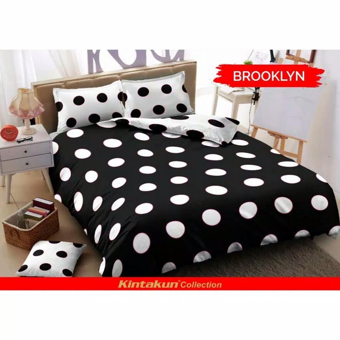 Sprei Kintakun Deluxe No.2 160 x 200 (queen size) motif Brooklyn