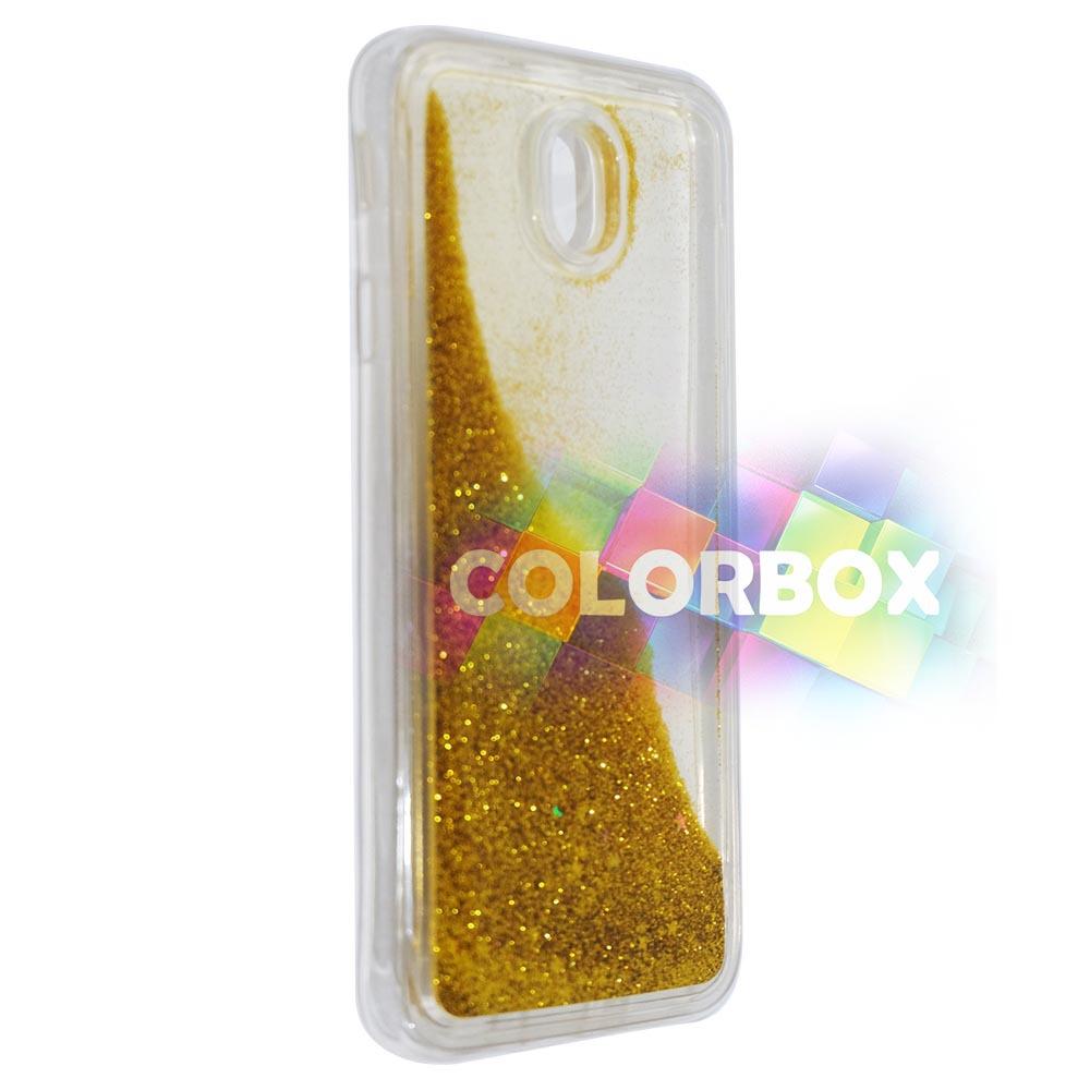 MR softshell Water Glamour Samsung Galaxy J7 Pro 2017 J730 / Soft Case Glitter Samsung J730 / jelly Casing Samsung J7 Pro 2017 / Silikon Case Hp - Gold