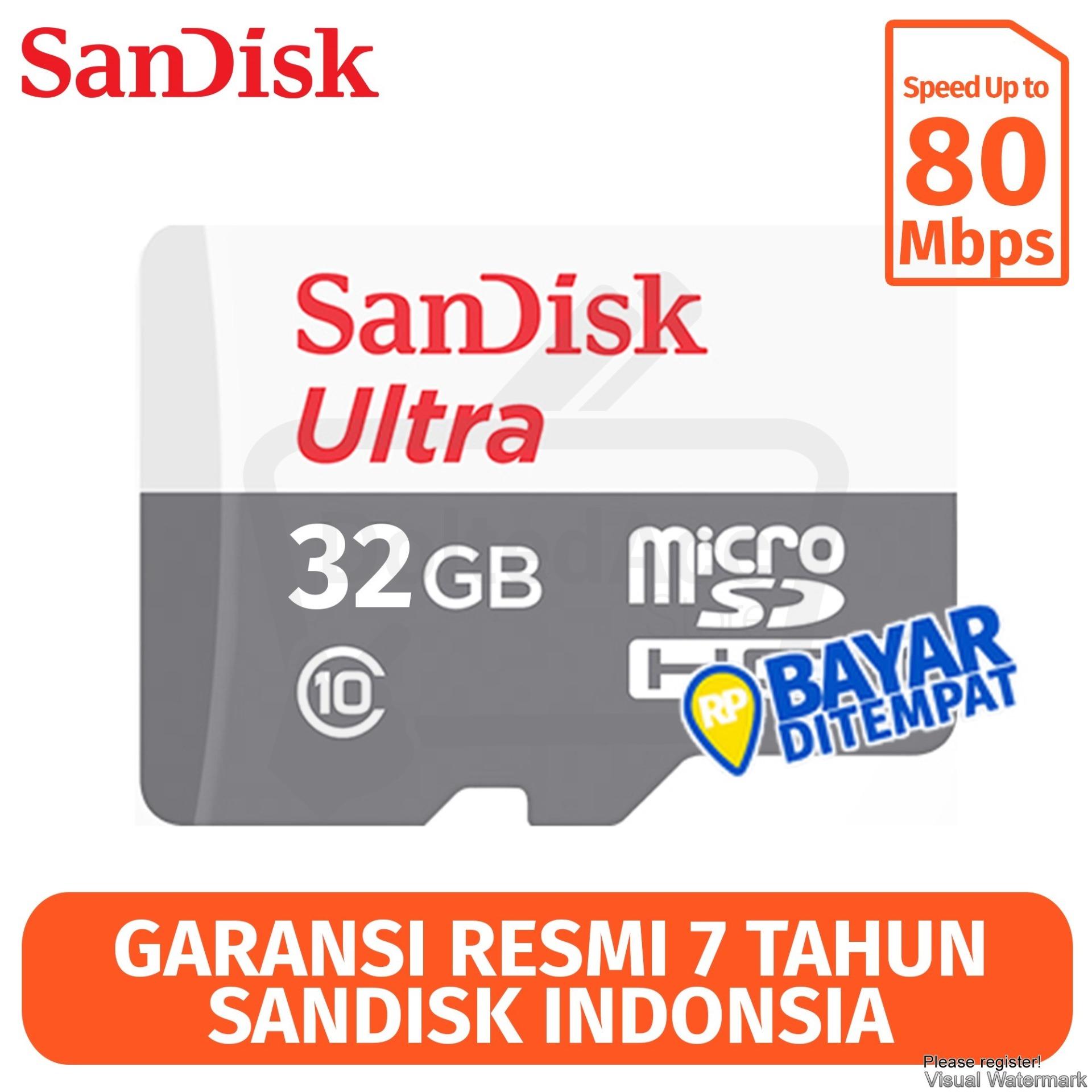 Sandisk Memory Card MicroSDHC UHS-I Class 10 - 16GB/80Mbs - Putih