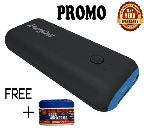 Energizer Promo Best Seller Murah UE5007 Free Pewangi Penyerap Bau Natural Magic Magnet Berry , Kapasitas 5000 MAH Power Bank Powerbank hp Samsung Apple Xiaomi Huawei Asus LG Sharp Oppo Vivo Meizu Nokia Garansi Resmi ( Include Kabel data Mini USB )
