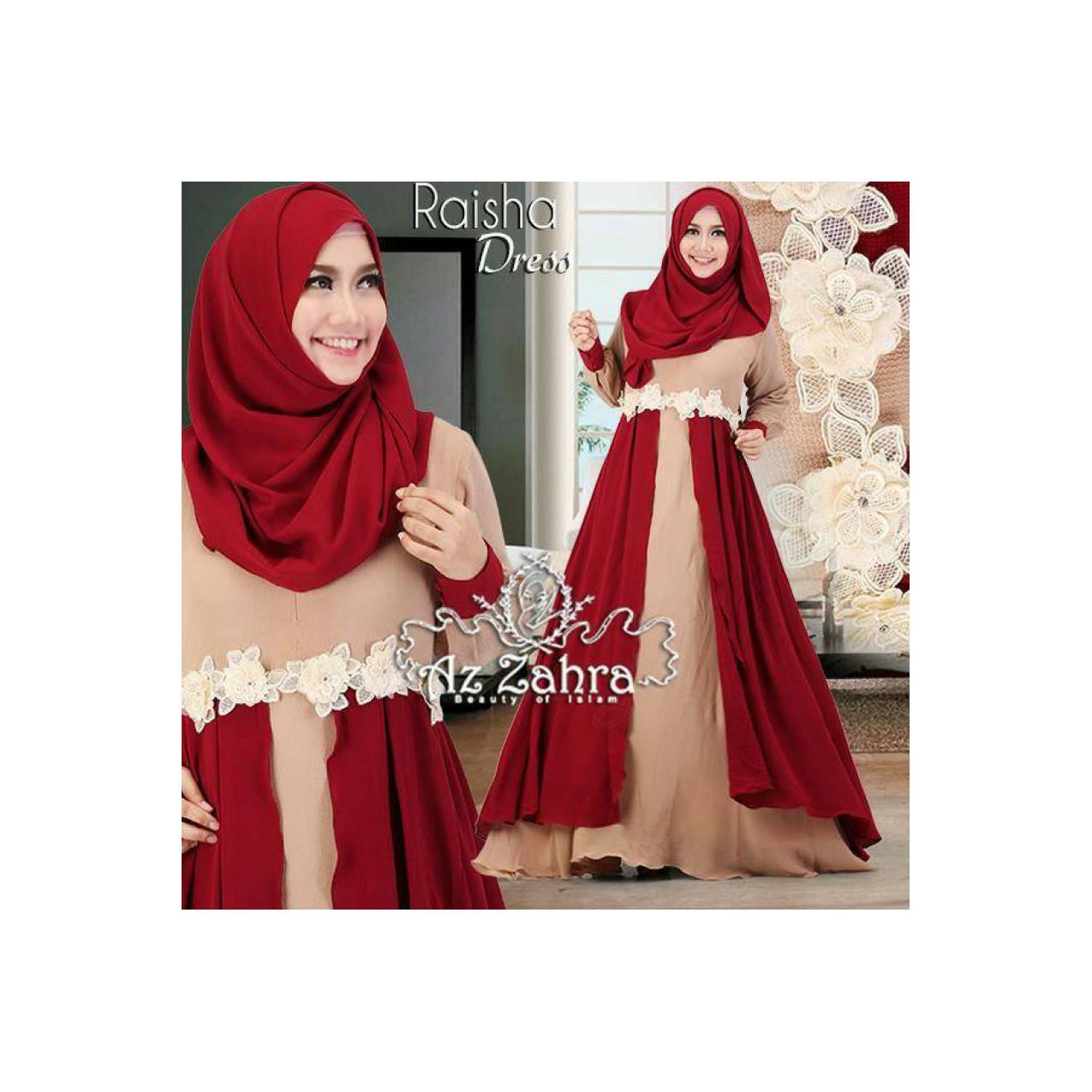 Raisha Dress by az zahra (Dress dan pasmina)