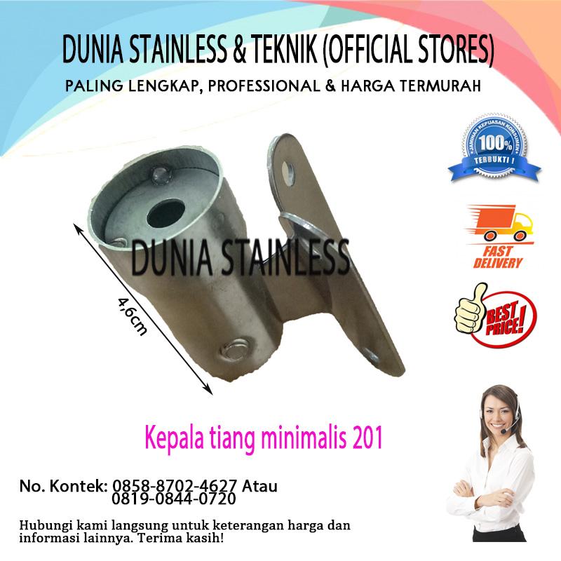 Kepala tiang minimalis 201,teknik,stainless steel,tangga,pintu,besi,interior,almunium,kayu.