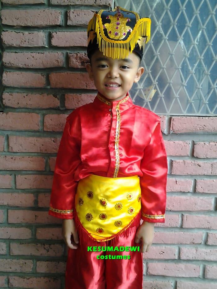 Sedang Diskon!! Gorontalo Sd1-3 | Baju Adat Kostum Karnaval Pentasseni Anakpria Daerah - ready stock
