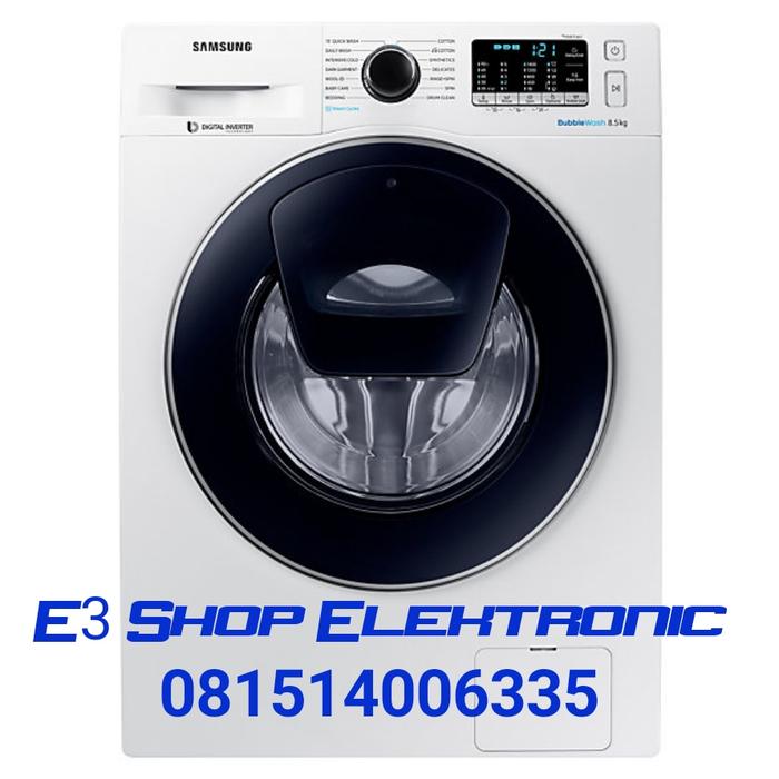 Harga Diskon!! Mesin Cuci Samsung Front Loading 8,5Kg Add Wash Inventer Ww85K54E0Uw - ready stock