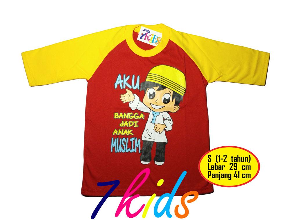 KAOS ANAK MUSLIM - SIZE S - XL
