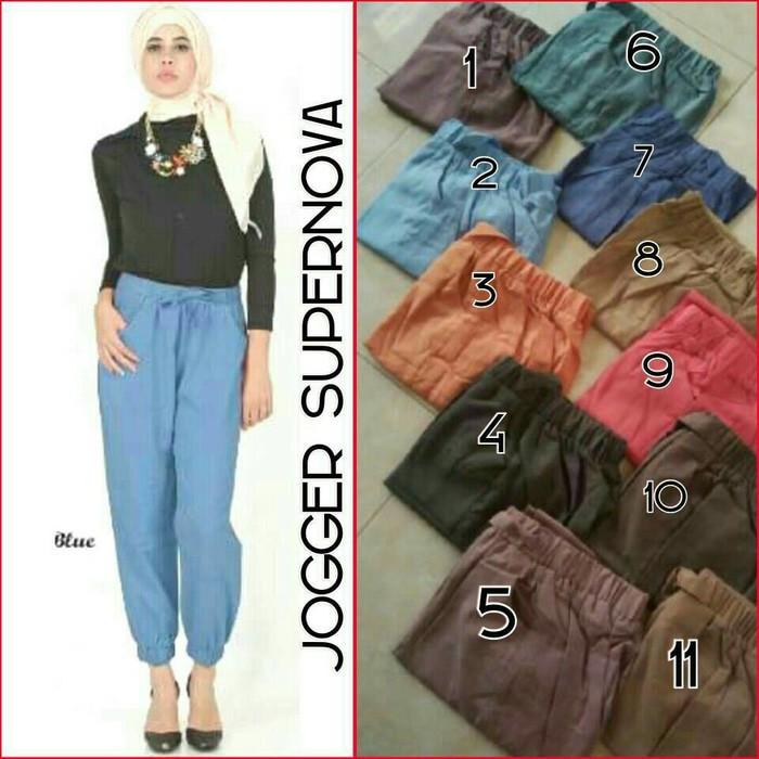 Celana Panjang/Celana Jogger Bahan Supernova Anti Begah Cewe/Wanita - Njnqxr