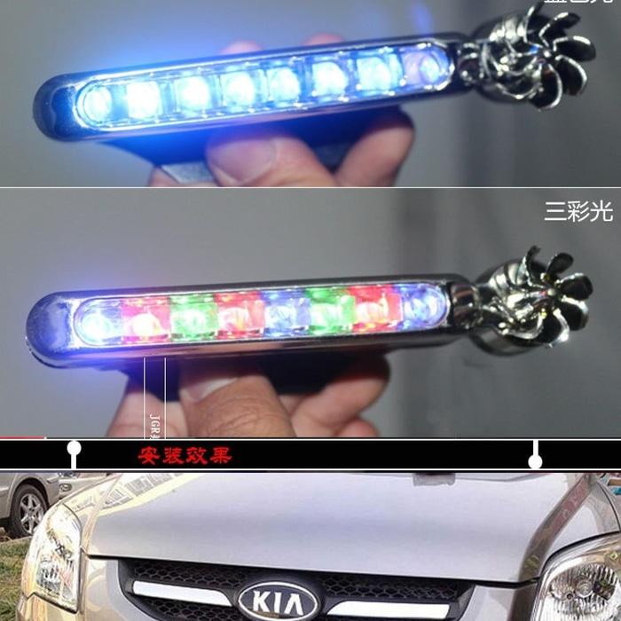 Fog lamp mobil LED tenaga angin tanpa kabel (isi 2pcs) | ( lampu mobil hid plafon depan rem sorot led h4 kabut fog lamp tembak variasi strobo rem toyota innova hid avanza osram )