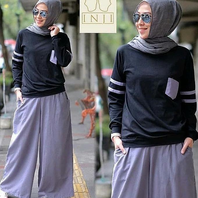 Baju Kirei Set 2in1 Hijab Casual Pakaian Wanita Muslim Baju Wanita Muslim Modern Terbaru Termurah 2018